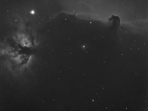 Date: 11.10.2013 Location: Sollihøgda, Bærum, NO Camera: SBIG STT-8300 MONO CCD Optics: Celestron SCT 8" 1260mm f6,3 Exposure: 1 x 10 min lightframes Filter: Hydrogene-Alpha Guiding: SBIG STT-8300 Selfguiding FW Post processing: MaxIM DL, PhotoShop CS5
